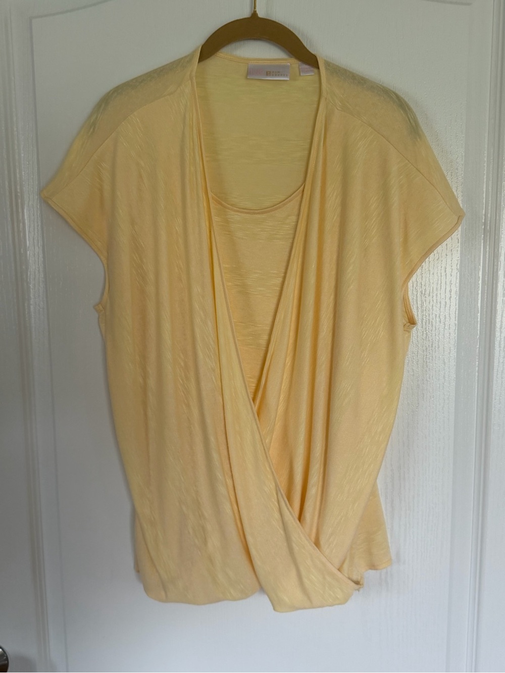 Yellow Draped Top, Lg